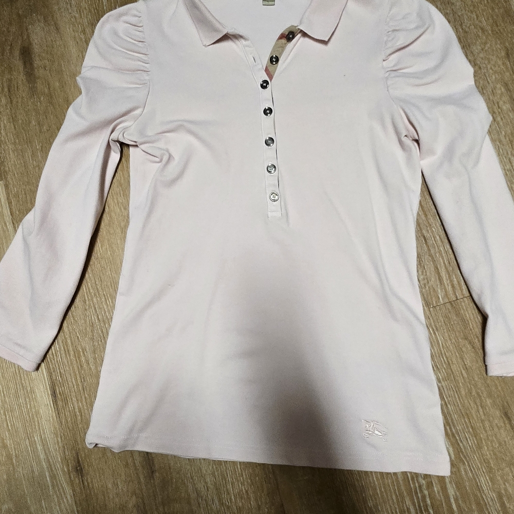 Burberry Light Pink Kids Button Down Shirt